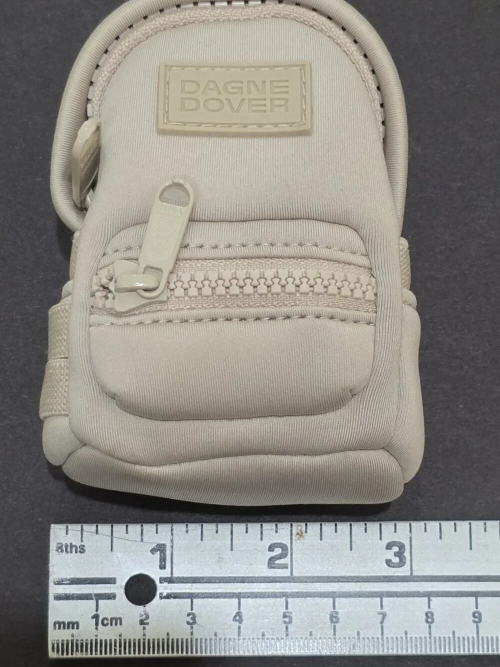 Dagne Dover Mini Dakota Backpack Keychain - Cream